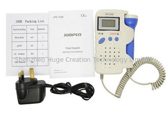 ประเทศจีน Jumper Handheld Pocket Doppler ทารกในครรภ์ JPD-100B 2.5MHz หน้าหลักใช้ Baby Heart Rate Detector Monitor พร้อมรีชาร์จ ผู้ผลิต