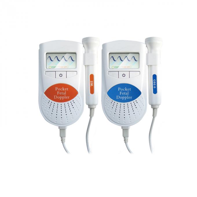 DC 3.0 V Continuous wave Pocket Fetal Doppler Without Display For Home Use