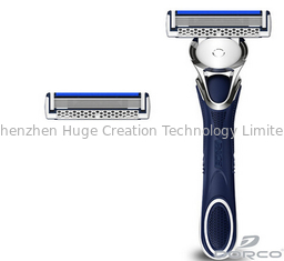 ประเทศจีน SVA1000 Blue Color multi blade razor , shaving safety razor with Two Cartridges ผู้ผลิต