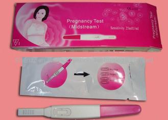 ประเทศจีน ต้นชุดปัสสาวะ HCG ชุดทดสอบการตั้งครรภ์ Home Detection Tool ความแม่นยำ 99.9% ผู้ผลิต